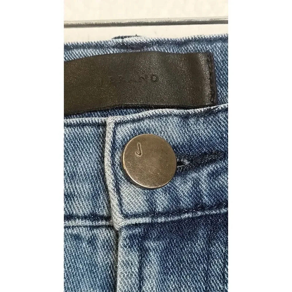 J Brand Women's Skinny Blue Jeans Size 31 Medium Wash 30x28 Mid Rise No Flaws